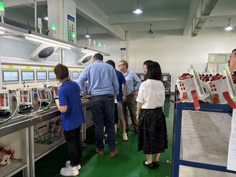 Ruian wego auto parts co.,ltd línea de producción del fabricante